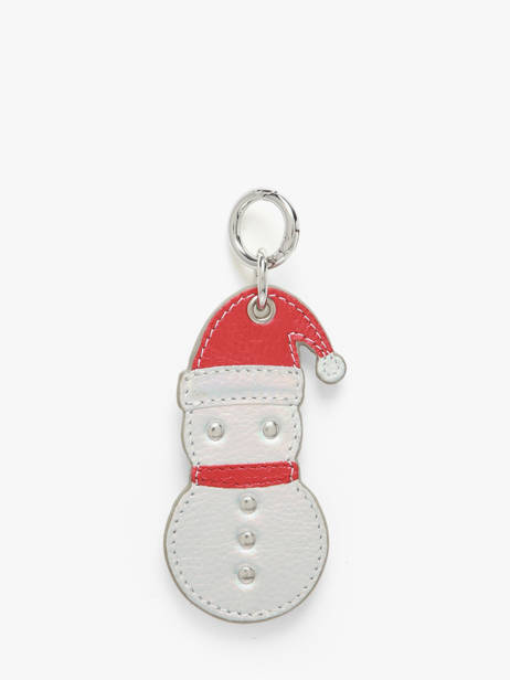 Leather Snowman Bag Charm Paul marius Red breloque BRELOBON
