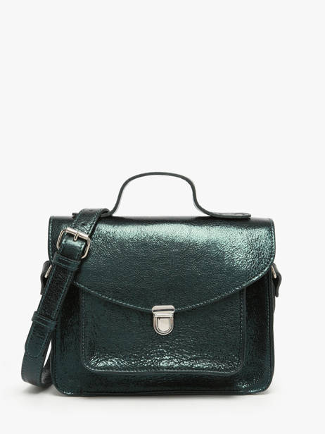 Leather Melle George Minuit Crossbody Bag Paul marius Green minuit GEORGMIN