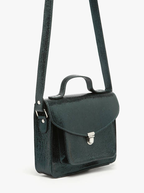 Leather Melle George Minuit Crossbody Bag Paul marius Green minuit GEORGMIN other view 2