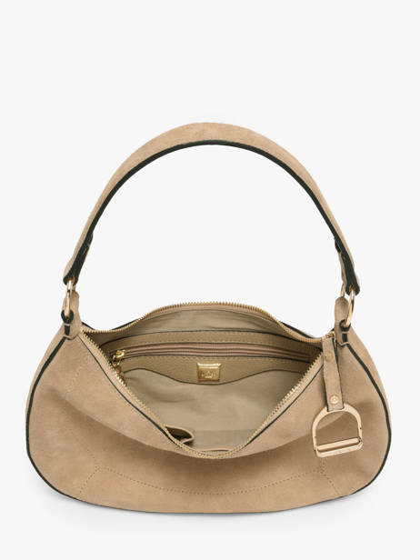 Shoulder Bag Altesse Suede Leather Etrier Beige altesse suede EASU017M other view 3