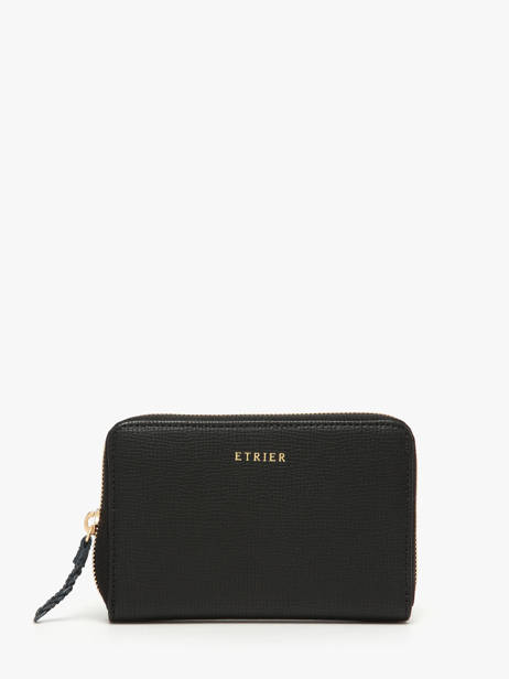 Wallet Torsade Leather Etrier Black torsade ETOS090M