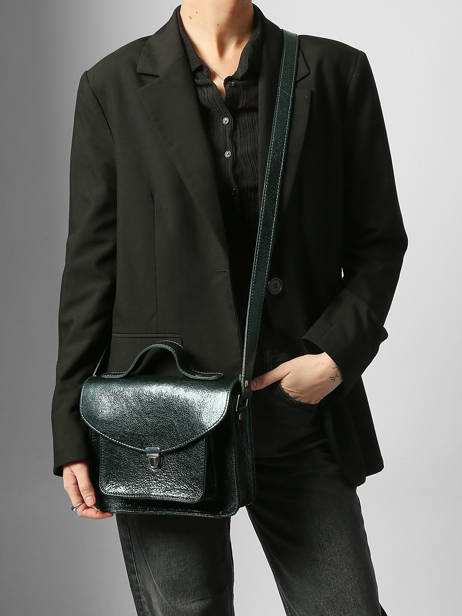 Leather Melle George Minuit Crossbody Bag Paul marius Green minuit GEORGMIN other view 1