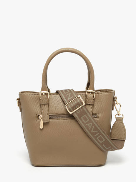 Handbag Saffiano David jones Brown saffiano CM7220 other view 3