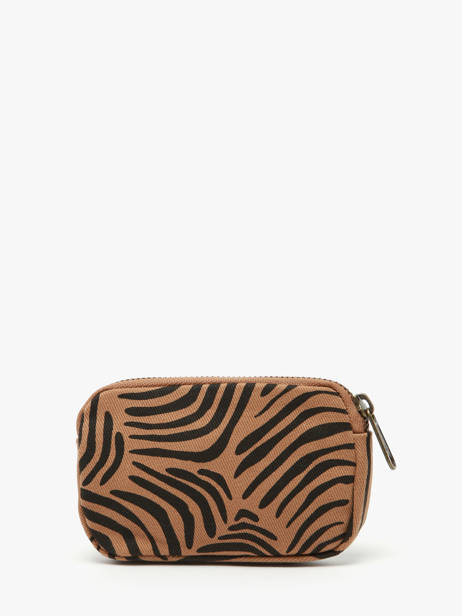 Porte-monnaie Tigre Hindbag Marron tigre TI vue secondaire 2