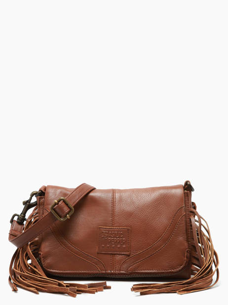 Sac Bandoulière Dakota Cuir Basilic pepper Marron dakota BDAK43