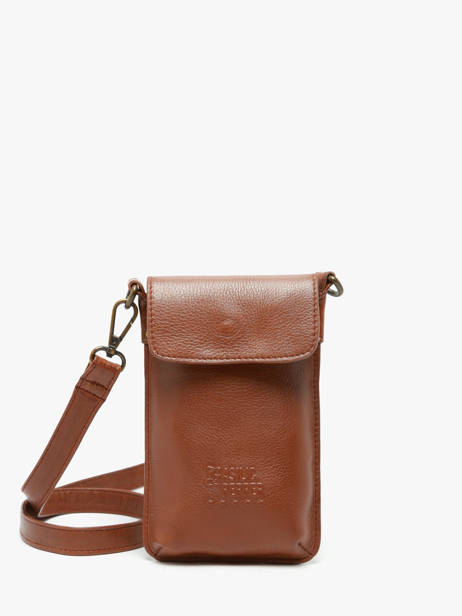 Étui Téléphone Cuir Basilic pepper Marron cow BCOW88