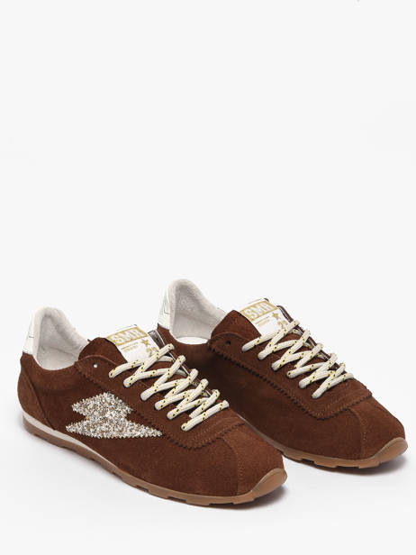 Sneakers Cassie En Cuir Semerdjian Marron women CASSI475 vue secondaire 1