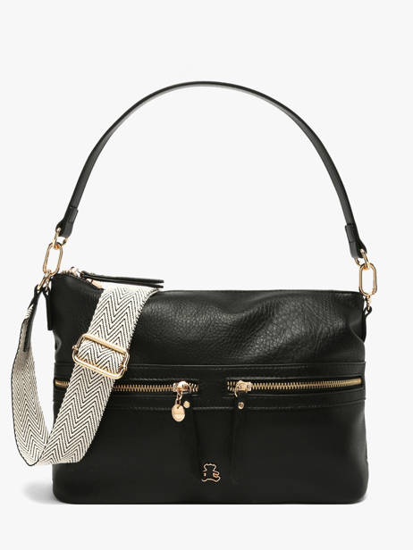 Shoulder Bag Zip Lulu castagnette Black zip ALCIDE