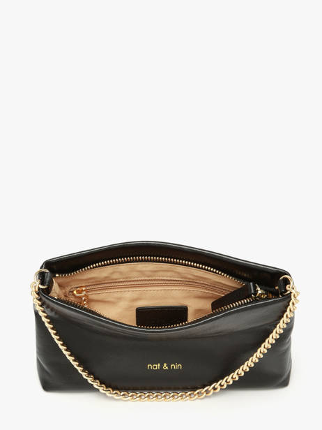 Sac Bandoulière Vintage Cuir Nat et nin Noir vintage MOLLY vue secondaire 3
