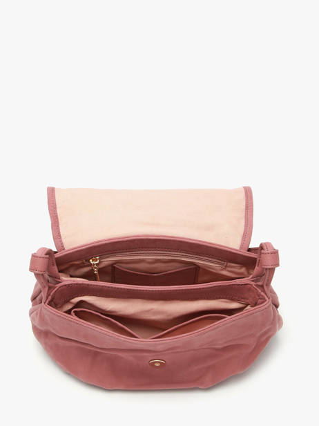 Sac Bandoulière Jen Cuir Nat et nin Rose vintage JEN vue secondaire 3