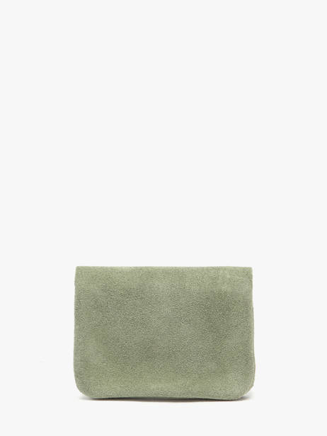 Coin Purse Velvet Leather Milano Green velvet VE23091O other view 2
