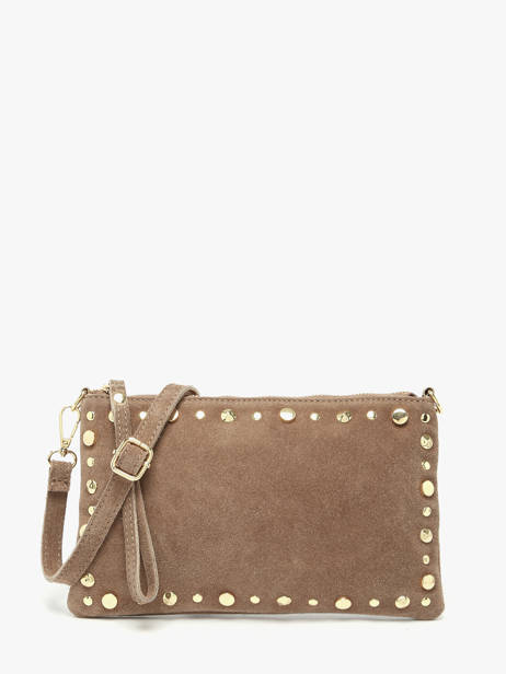 Sac Bandoulière Velvet Cuir Milano Beige velvet VE24111O