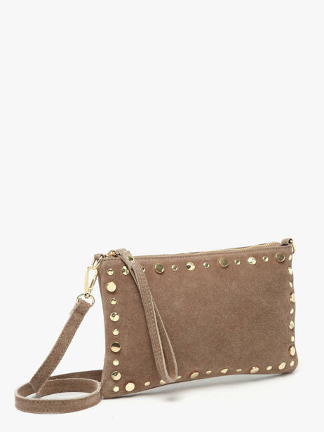 Sac Bandoulière Velvet Cuir Milano Beige velvet VE24111O vue secondaire 2