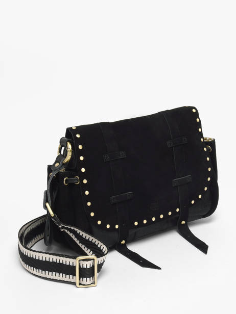 Shoulder Bag Vintage Leather Mila louise Black vintage 3861XVC other view 2