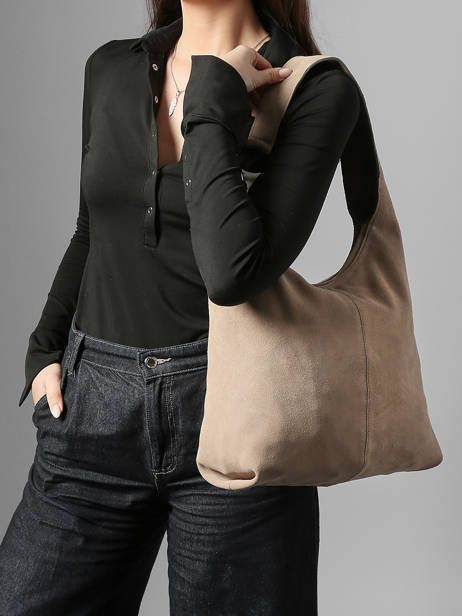 Sac Porté épaule Leather Cuir Biba Beige leather JAP2L vue secondaire 1