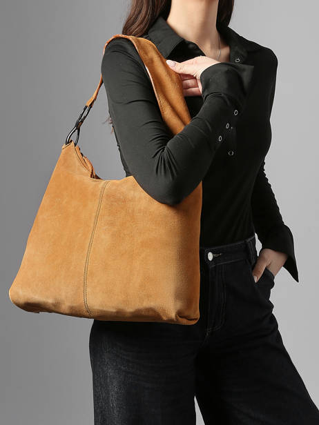 Shoulder Bag Leather Leather Biba Brown leather JAP2L other view 1