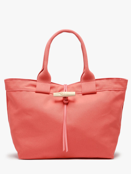 Longchamp Le roseau toile Sacs porté main Rose