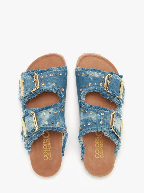 Sandales Colors of california Bleu women CBIO406N vue secondaire 3