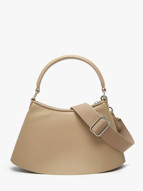Shoulder Bag Lenglen Leather Lacoste Beige lenglen NU5011DP other view 4