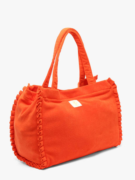 Zara Sponge Beach Bag Laurent david Orange ld bags 101 other view 2