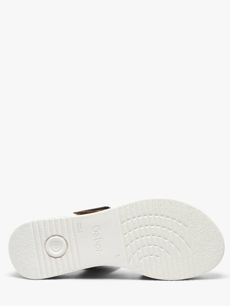 Sandales Semelle Compensée En Cuir Gabor Marron women 52 vue secondaire 4