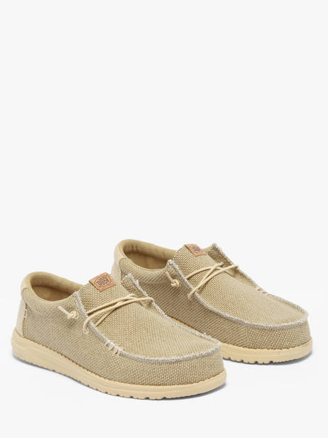 Mocassins Wally Braided Hey dude Gris men 40003 vue secondaire 2