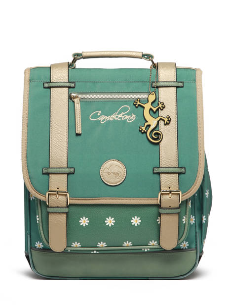 3-compartment Backpack Cameleon Green vintage fantasy PBVGSD39 other view 7