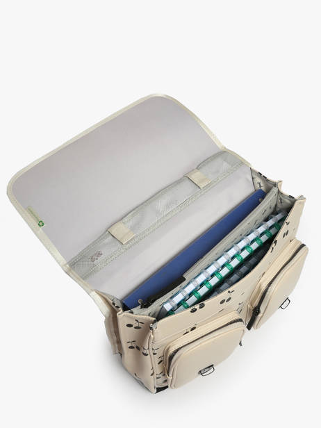 2-compartment Satchel Cameleon Beige vintage north PBVWCA38 other view 3