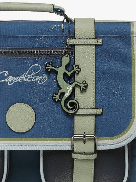 Cartable 2 Compartiments Cameleon Bleu vintage urban 27 vue secondaire 6