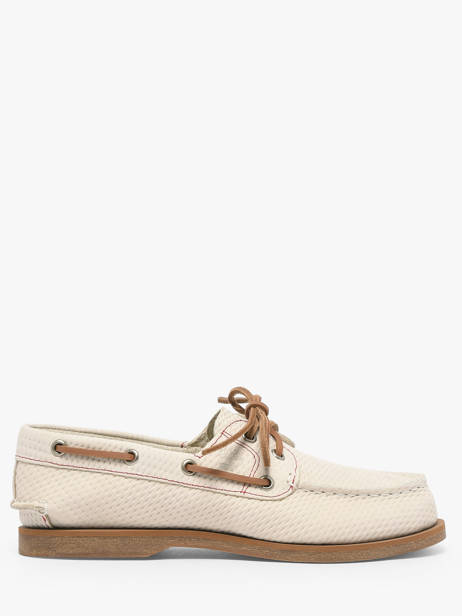 Chaussures Bateau En Cuir Timberland Beige accessoires 2Q9XEN71