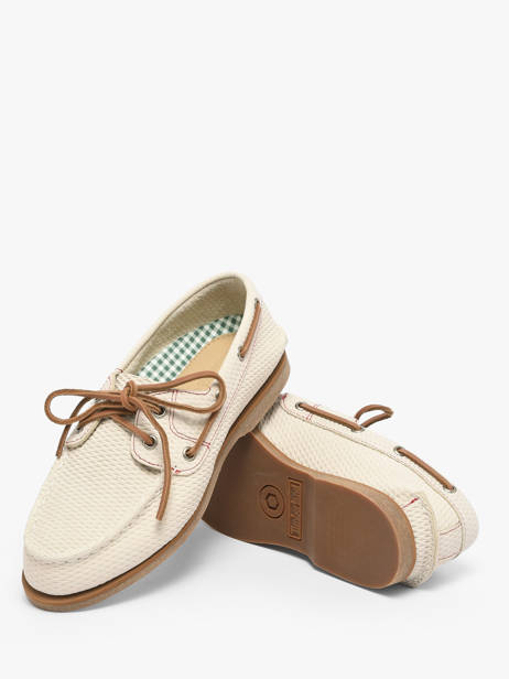Chaussures Bateau En Cuir Timberland Beige accessoires 2Q9XEN71 vue secondaire 2
