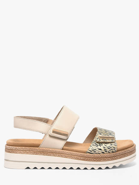 Sandales En Cuir Remonte Beige accessoires 60
