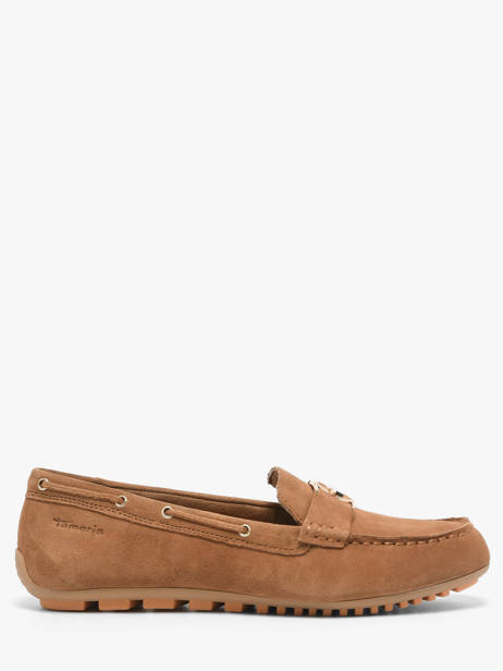 Chaussures Bateau En Cuir Tamaris Marron accessoires 44