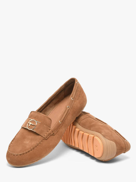 Chaussures Bateau En Cuir Tamaris Marron accessoires 44 vue secondaire 2