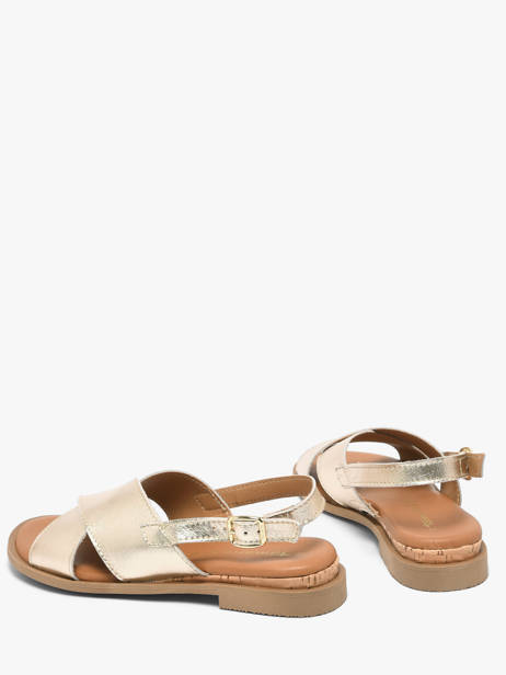 Sandales En Cuir Tamaris Or accessoires 44 vue secondaire 2