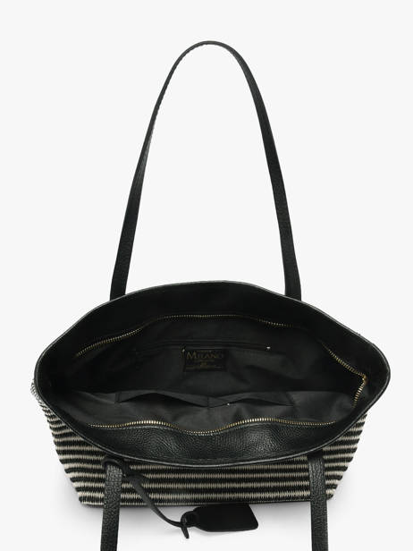 Sac Porté épaule Raphia Milano Noir raphia RA260201 vue secondaire 2