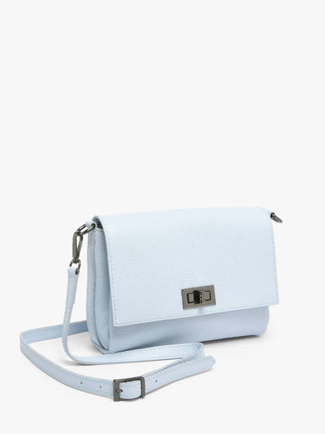Sac Bandoulière Caviar Cuir Milano Bleu caviar CA24061 vue secondaire 2