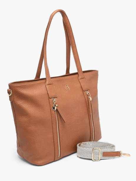 Shoulder Bag Zip Lulu castagnette Brown zip ALBIN other view 2