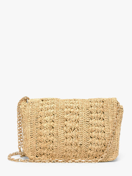 Sac Moyen Moon Raphia Tressage Chevron Vanessa bruno Beige moon raphia 91V40533 vue secondaire 5