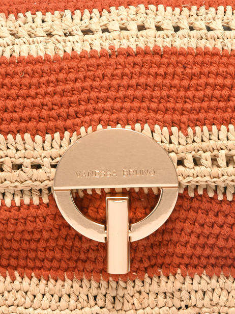 Sac Bandoulière Moon Raphia Raphia Vanessa bruno Orange moon raphia 23V40533 vue secondaire 3