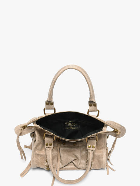 Sac Porté Main Spazzolato Cuir Milano Beige spazzolato SP24093 vue secondaire 3