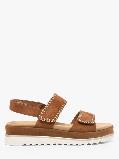 Sandales En Cuir Remonte Marron accessoires 22