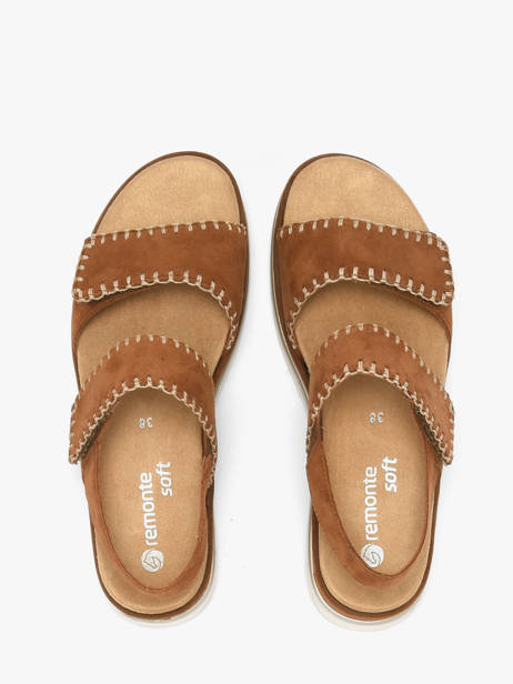 Sandales En Cuir Remonte Marron accessoires 22 vue secondaire 3