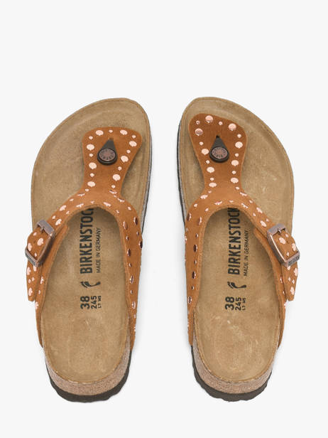 Mules En Cuir Birkenstock Marron accessoires 1031733 vue secondaire 3