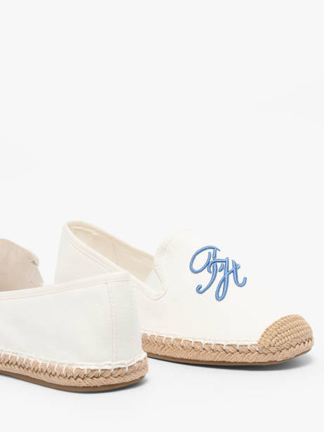 Espadrilles En Cuir Tommy hilfiger Blanc accessoires 9240YBL vue secondaire 2