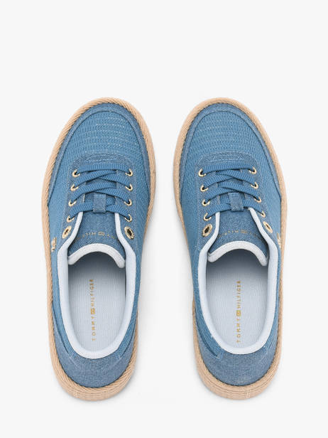 Sneakers En Cuir Tommy hilfiger Bleu accessoires 91730G3 vue secondaire 3