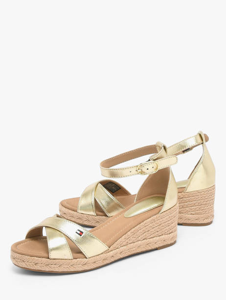 Sandales En Cuir Tommy hilfiger Or accessoires 93330HS vue secondaire 2