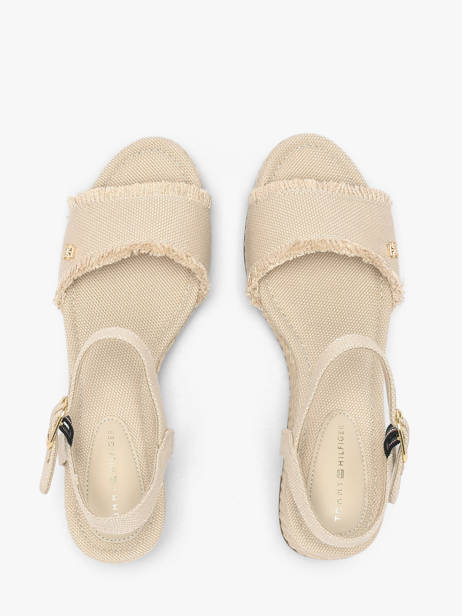 Sandales En Cuir Tommy hilfiger Beige accessoires 9470ACI vue secondaire 3