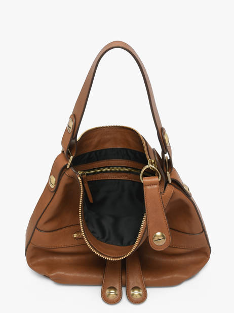Sac Porté épaule Nomade Cuir Gerard darel Marron midday B402 vue secondaire 3