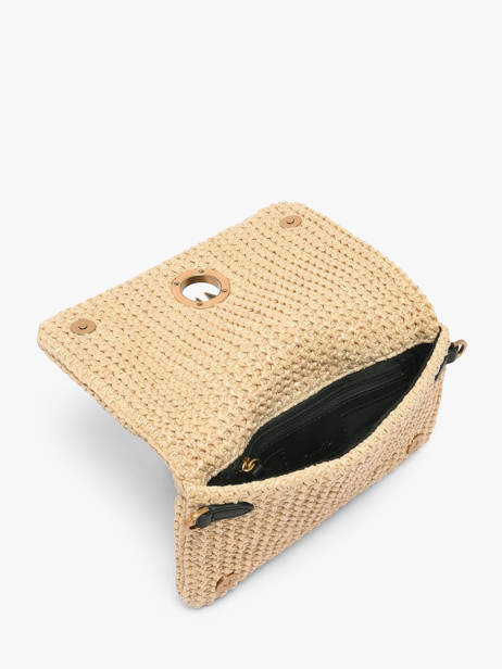 Sac Bandoulière Love Bag Soft Raphia Pinko Beige love bag soft 6023A391 vue secondaire 4